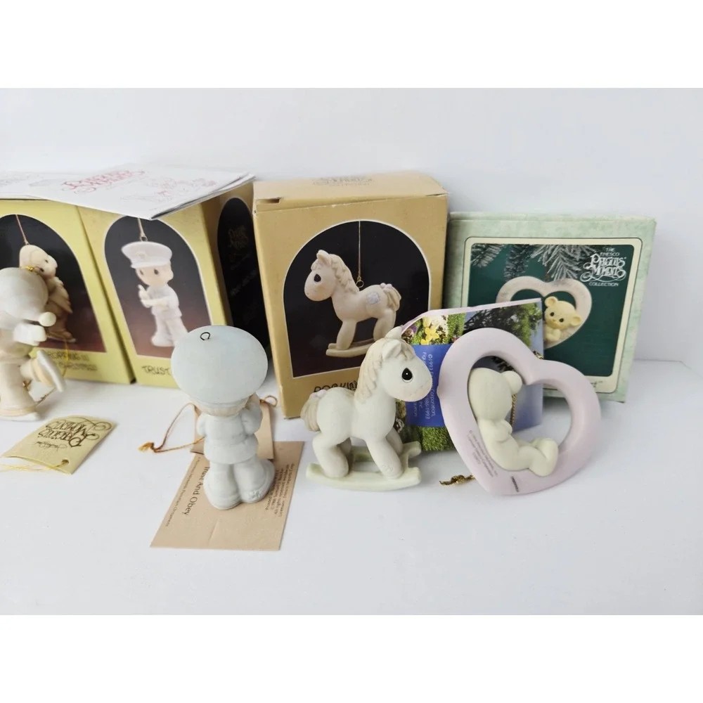 Precious Moments Christmas ornament‎ w/ boxes lot 2